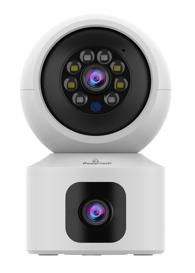 POWERTECH smart κάμερα PT-1338, 2MP, dual lens, WiFi, PTZ, SD 1 POWERTECH smart κάμερα PT-1338