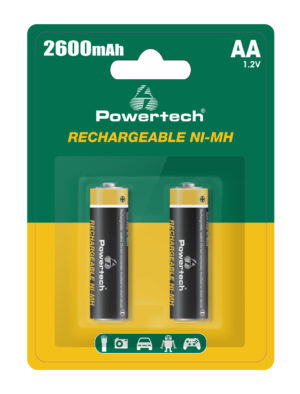 POWERTECH επαναφορτιζόμενες μπαταρίες NI-MH PT-1404