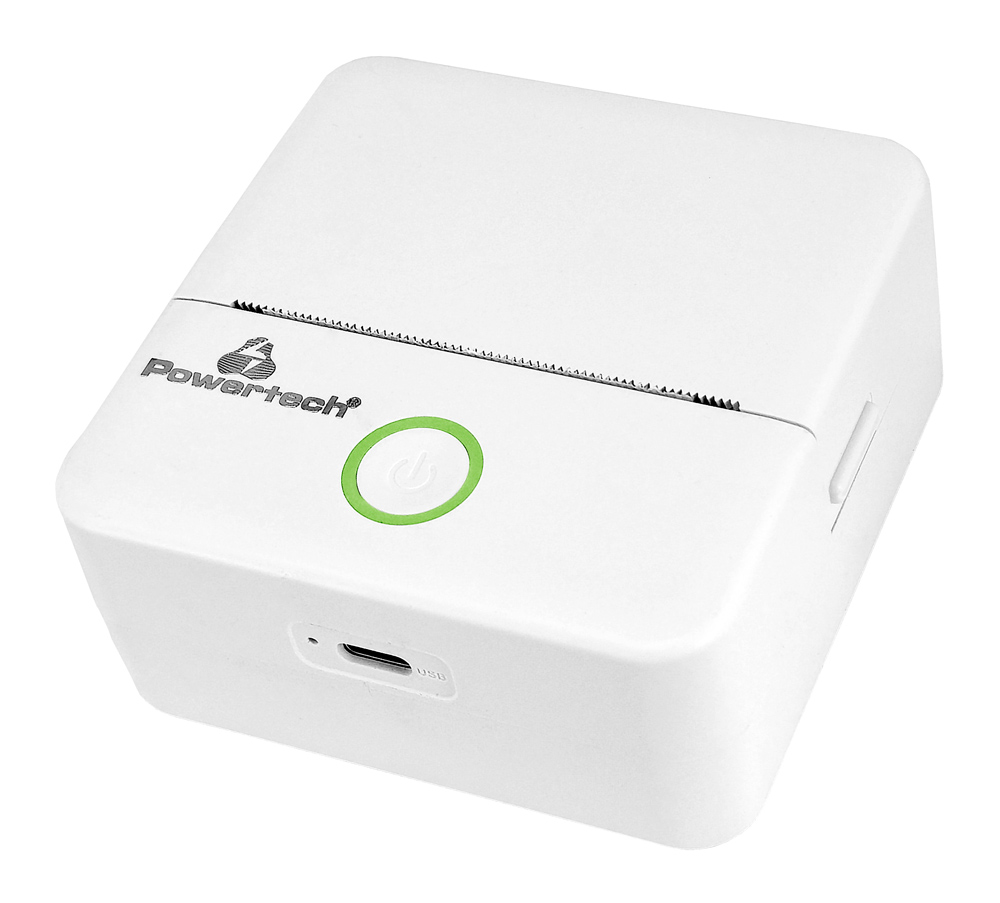 POWERTECH smart θερμικός εκτυπωτής φωτογραφιών & σχεδίων PT-1420, 200dpi, Bluetooth, λευκός 1 POWERTECH smart θερμικός εκτυπωτής φωτογραφιών & σχεδίων PT-1420