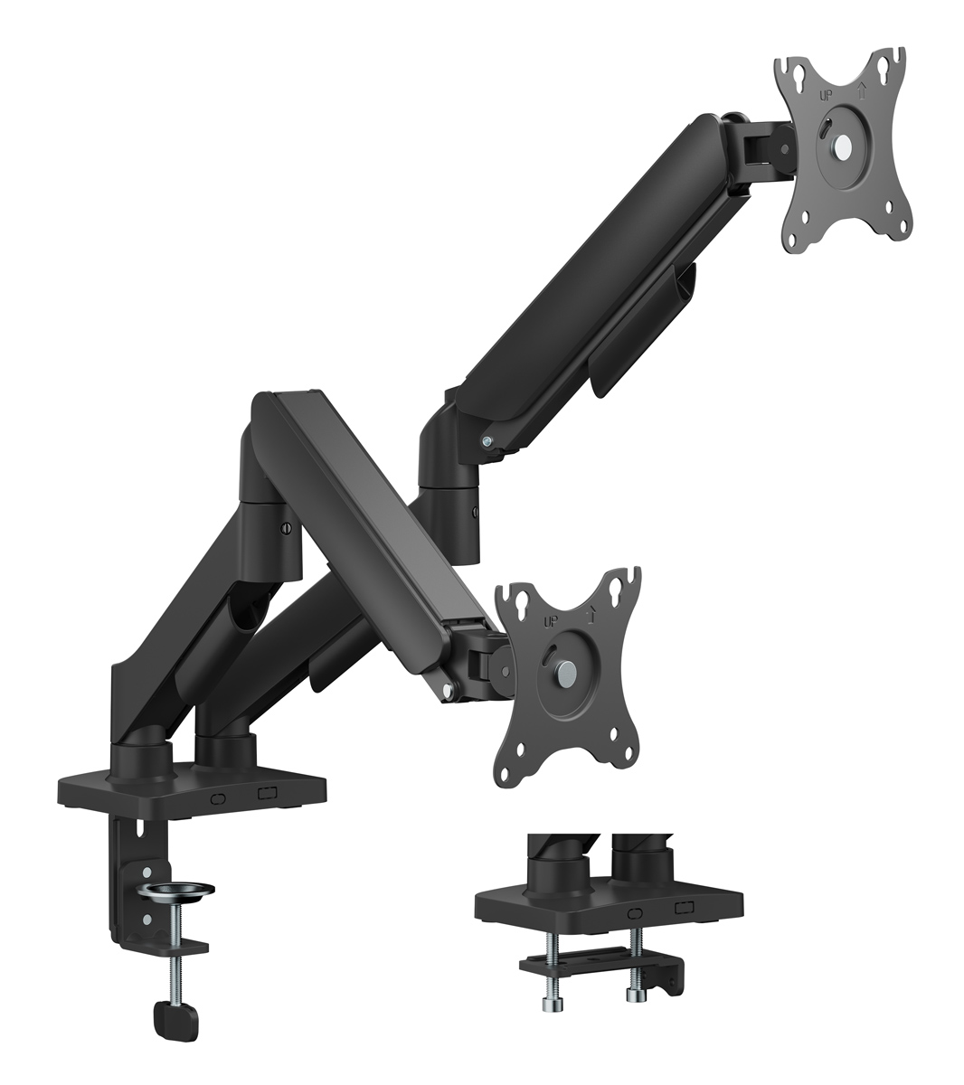 POWERTECH βάση γραφείου για 2x οθόνες PT-1425, 17-32", έως 9kg 1 POWERTECH βάση γραφείου για 2x οθόνες PT-1425