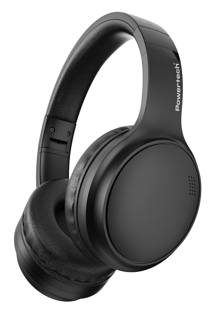 POWERTECH headphones PT-1463, ενσύρματα & ασύρματα, ANC, 40mm, 500mAh, μαύρα 1 POWERTECH headphones PT-1463