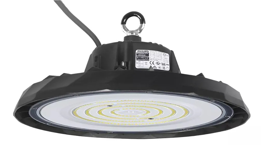 POWERTECH LED φωτιστικό καμπάνα PT-1531, 100W, 6500K, Φ30x11cm, IP65, μαύρο 1 POWERTECH LED φωτιστικό καμπάνα PT-1531