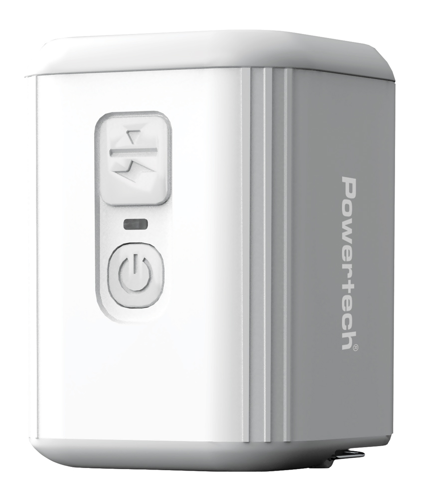 POWERTECH μίνι τρόμπα PT-1553 με φακό, 5W, επαναφορτιζόμενη, λευκή 1 POWERTECH μίνι τρόμπα PT-1553 με φακό