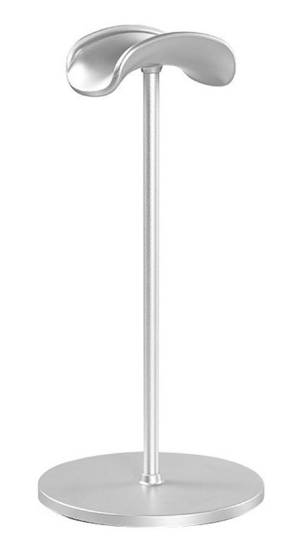 POWERTECH επιτραπέζια βάση ακουστικών PT-1580, ασημί 1 POWERTECH επιτραπέζια βάση ακουστικών PT-1580