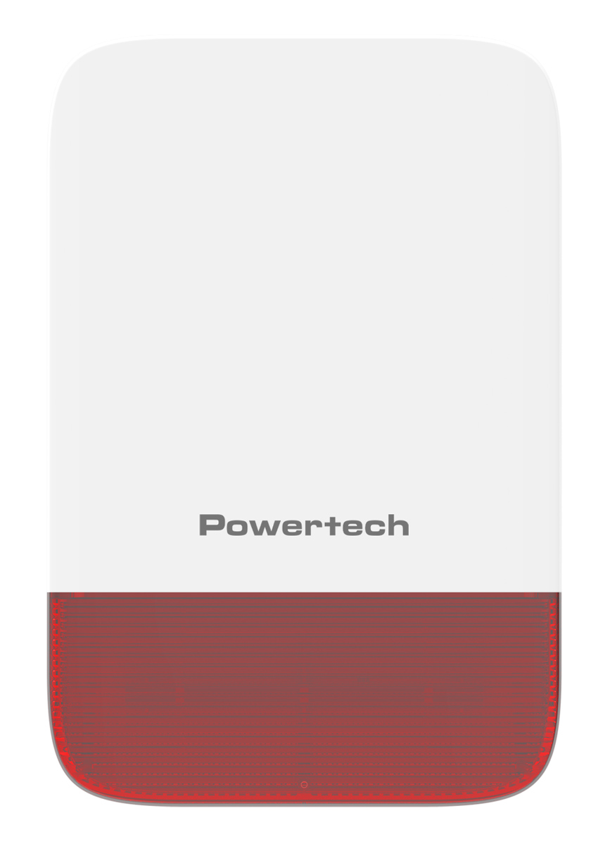 POWERTECH σειρήνα PT-1608, εξωτερικού χώρου, IP65, 433MHz, 120dB, 5000mAh, κόκκινη 1 POWERTECH σειρήνα PT-1608