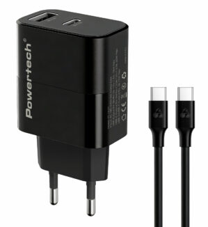 POWERTECH φορτιστής τοίχου PT-1637 με καλώδιο