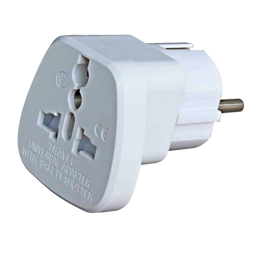 POWERTECH αντάπτορας PT-350 από german type σε universal, copper 1 POWERTECH αντάπτορας PT-350 από german type σε universal