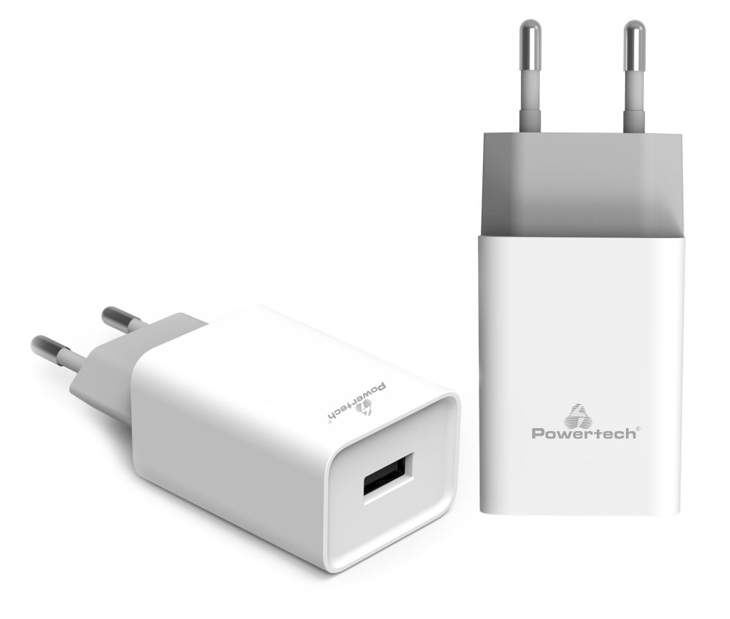 POWERTECH φορτιστής τοίχου PT-780, USB QC 3.0, 20W, 4A, λευκός 1 POWERTECH φορτιστής τοίχου PT-780