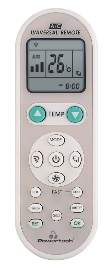 POWERTECH Χειριστήριο κλιματιστικού PT-835, universal 1000 σε 1 1 POWERTECH Χειριστήριο κλιματιστικού PT-835
