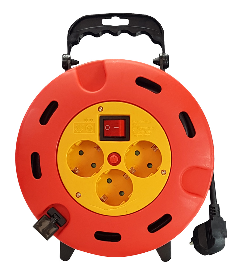 POWERTECH μπαλαντέζα κλειστού τύπου PT-896, 3x schuko, 16A, 5m 1 POWERTECH μπαλαντέζα κλειστού τύπου PT-896