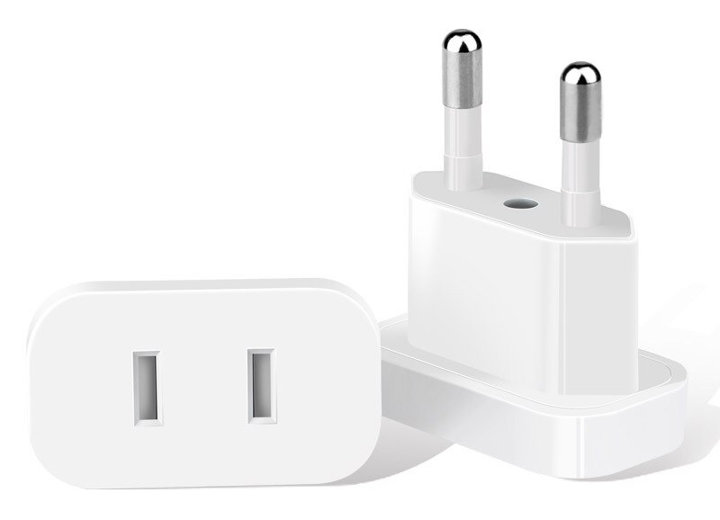 POWERTECH αντάπτορας πρίζας US σε EU PT-927, με ασφάλεια, 4.8mm, λευκός 1 POWERTECH αντάπτορας πρίζας US σε EU PT-927
