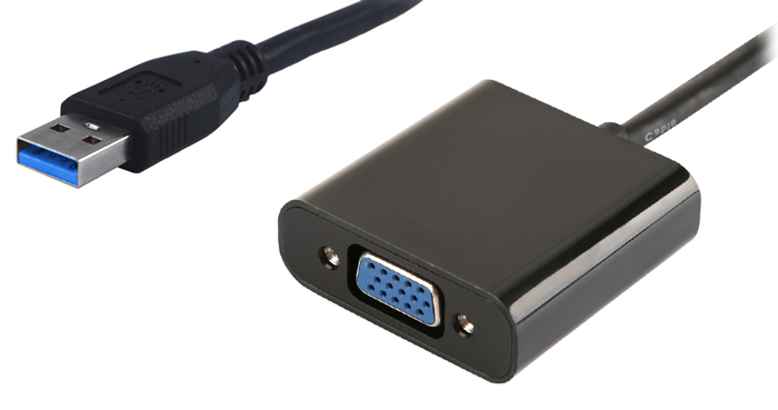 POWERTECH αντάπτορας USB 3.0 σε VGA PTH-021, Full HD, μαύρο 1 POWERTECH αντάπτορας USB 3.0 σε VGA PTH-021
