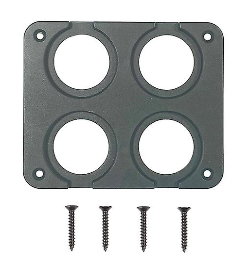 POWERTECH πάνελ πρίζας για σκάφη & οχήματα PTL-016, 4 θέσεις, 102x85mm 1 POWERTECH πάνελ πρίζας για σκάφη & οχήματα PTL-016