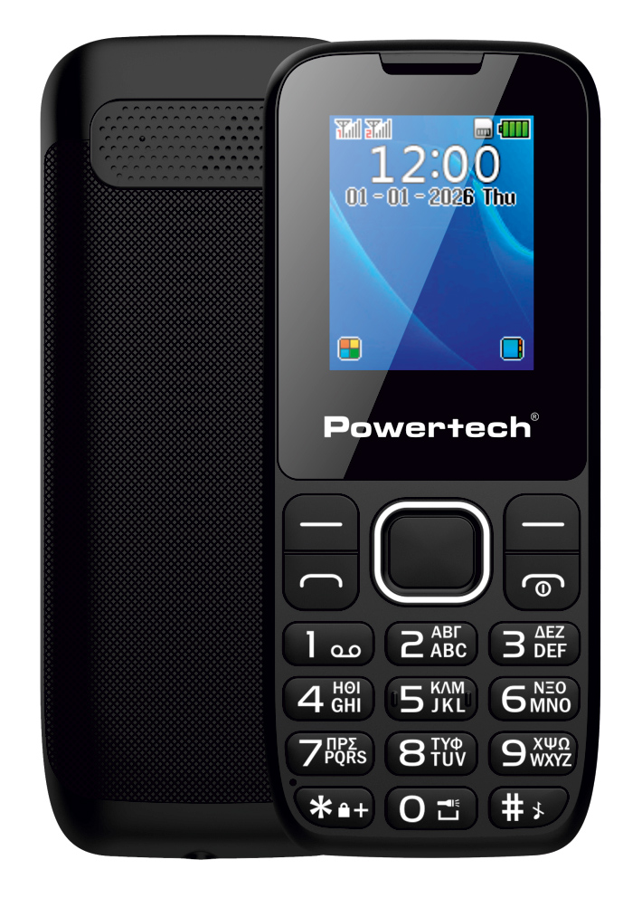 POWERTECH κινητό τηλέφωνο Milly Small III, 1.77", dual SIM, χωρίς κάμερα, μαύρο 1 POWERTECH κινητό τηλέφωνο Milly Small III