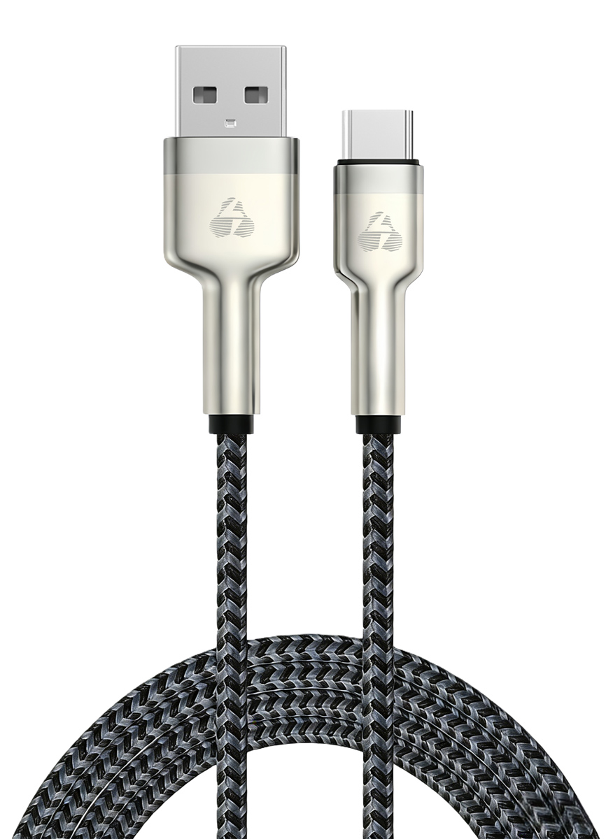 POWERTECH καλώδιο USB-C σε USB PTR-0199, PD 60W, 480Mbps, 1m, μαύρο/γκρι 1 POWERTECH καλώδιο USB-C σε USB PTR-0199