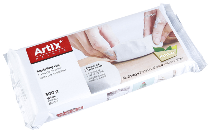 ARTIX PAINTS φυσικός πηλός PY036-1, χωρίς γλουτένη, 500γρ, λευκός 1 ARTIX PAINTS φυσικός πηλός PY036-1