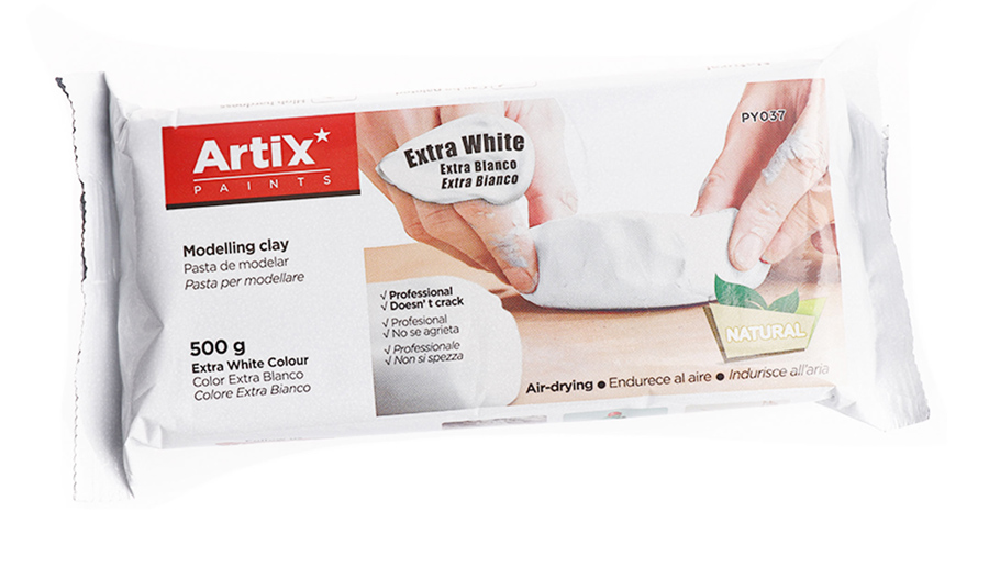 ARTIX PAINTS φυσικός πηλός PY037, 500γρ, λευκός 1 ARTIX PAINTS φυσικός πηλός PY037