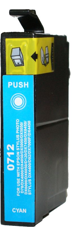 Συμβατό InkJet για Epson No 712, 13ml, κυανό 1 Συμβατό InkJet για Epson No 712