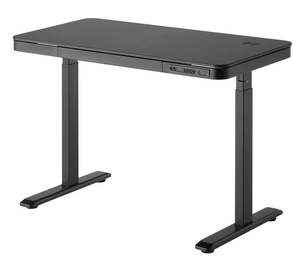 BRATECK ηλεκτρικό γραφείο S08-22DSWW με συρτάρι, 118x60x72~120cm, μαύρο 1 BRATECK ηλεκτρικό γραφείο S08-22DSWW με συρτάρι