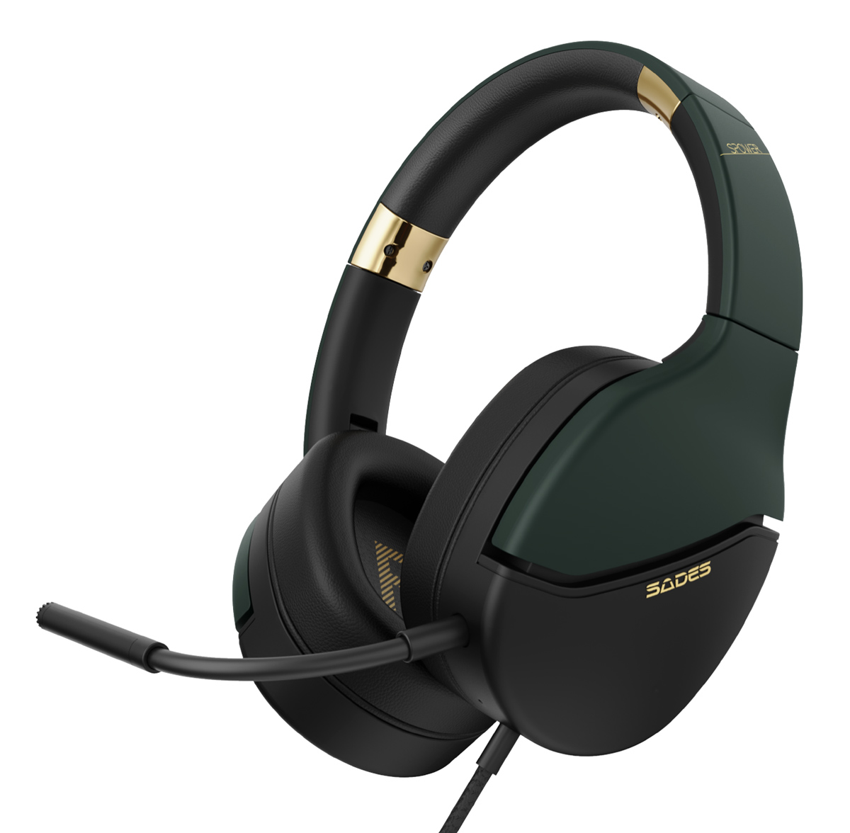 SADES gaming headset SPOWER, 3.5mm σύνδεση, 40mm, multi-platform, μαύρο/πράσινο 1 SADES gaming headset SPOWER