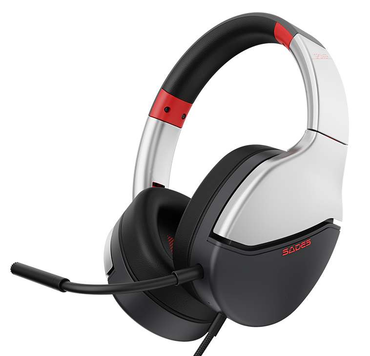 SADES gaming headset SPOWER, 3.5mm σύνδεση, 40mm, multi-platform, ασημί 1 SADES gaming headset SPOWER