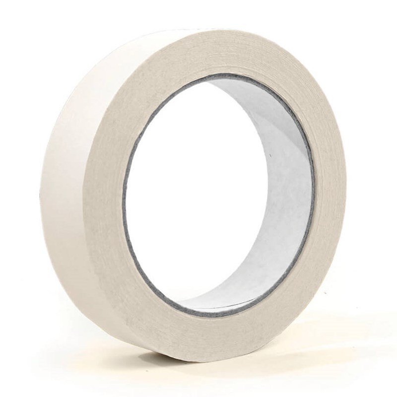 SELLOPLAST Χαρτοταινία Masking 60°C λευκή SEL-007, 19mm, 40m, 8τμχ 1 SELLOPLAST Χαρτοταινία Masking 60°C λευκή SEL-007