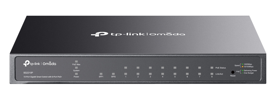 TP-LINK smart PoE+ switch SG2210P, 10-Port Gigabit, V 5.20 1 TP-LINK smart PoE+ switch SG2210P