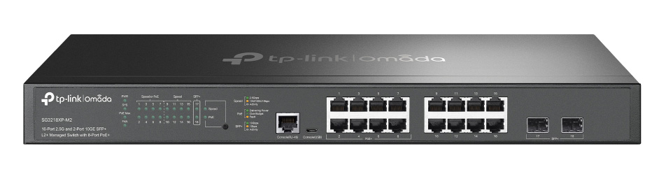 TP-LINK L2+ managed switch SG3218XP-M2, 16x 2.5Gbps θύρες, PoE+, V1.0 1 TP-LINK L2+ managed switch SG3218XP-M2