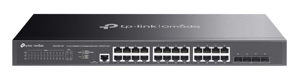 TP-LINK L2+ managed switch SG3428X-M2, 24x 2.5Gbps θύρες, V1.20 1 TP-LINK L2+ managed switch SG3428X-M2