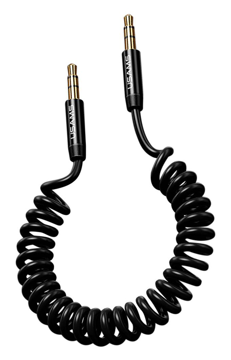 USAMS καλώδιο Jack 3.5mm SJ256, Hi-Fi stereo, 1.2m, μαύρο 1 USAMS καλώδιο Jack 3.5mm SJ256