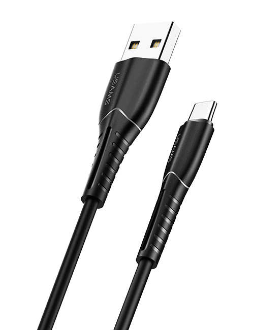 USAMS καλώδιο USB-C σε USB US-SJ366, 2A, 1m, μαύρο 1 USAMS καλώδιο USB-C σε USB US-SJ366