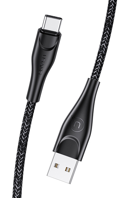 USAMS καλώδιο USB-C σε USB US-SJ392, 2A, 1m, μαύρο 1 USAMS καλώδιο USB-C σε USB US-SJ392