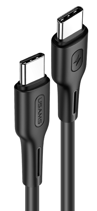 USAMS καλώδιο USB Type-C U43, 5A 100W, PD, 1.2m, μαύρο 1 USAMS καλώδιο USB Type-C U43