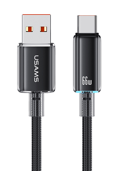 USAMS καλώδιο USB-C σε USB US-SJ658, 66W, 480Mbps, 1.2m, μαύρο 1 USAMS καλώδιο USB-C σε USB US-SJ658