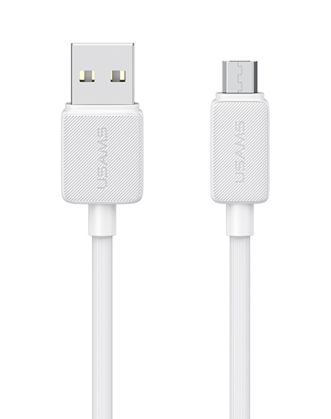 USAMS καλώδιο micro USB σε USB US-SJ690, 2A, 480Mbps, 1m, λευκό 1 USAMS καλώδιο micro USB σε USB US-SJ690