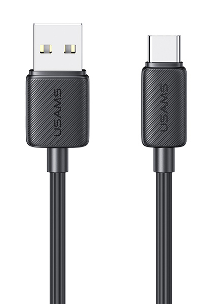 USAMS καλώδιο USB-C σε USB US-SJ693, 3A, 480Mbps, 2m, μαύρο 1 USAMS καλώδιο USB-C σε USB US-SJ693