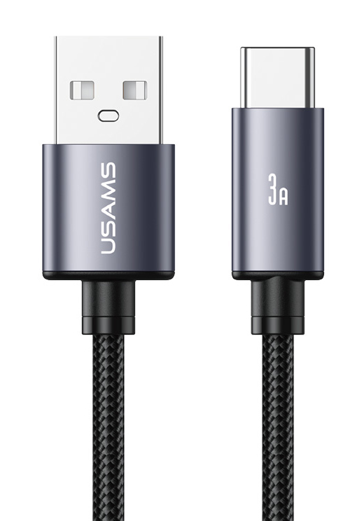 USAMS καλώδιο USB-C σε USB SJ767, 3A, 480Mbps, 1m, μαύρο 1 USAMS καλώδιο USB-C σε USB SJ767