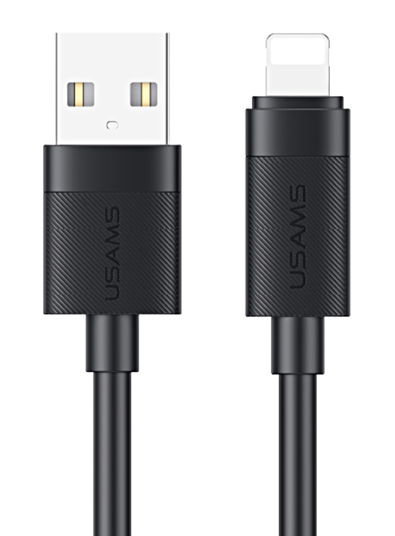 USAMS καλώδιο Lightning σε USB SJ778, 2.4A, 480Mbps, 1m, μαύρο 1 USAMS καλώδιο Lightning σε USB SJ778