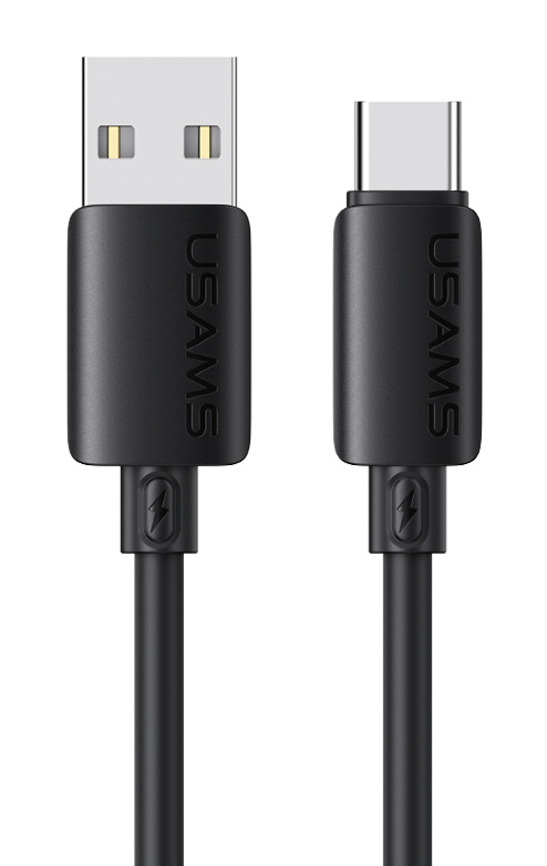USAMS καλώδιο USB-C σε USB SJ786, σιλικόνης, 3A, 480Mbps, 1m, μαύρο 1 USAMS καλώδιο USB-C σε USB SJ786