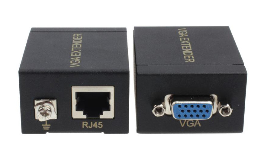 POWERTECH VGA signal extender SLOT-019 μέσω καλωδίου RJ45, 60m 1 POWERTECH VGA signal extender SLOT-019 μέσω καλωδίου RJ45