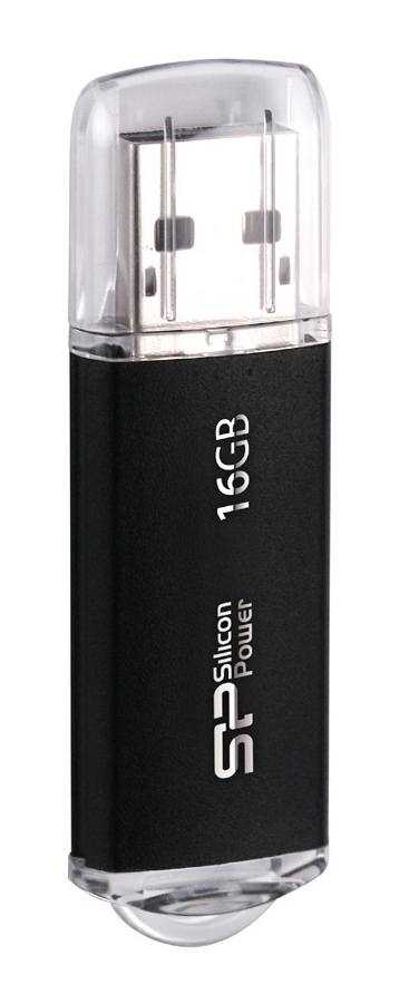 SILICON POWER USB Flash Drive Ultima II-I, 16GB, USB 2.0, μαύρο 1 SILICON POWER USB Flash Drive Ultima II-I