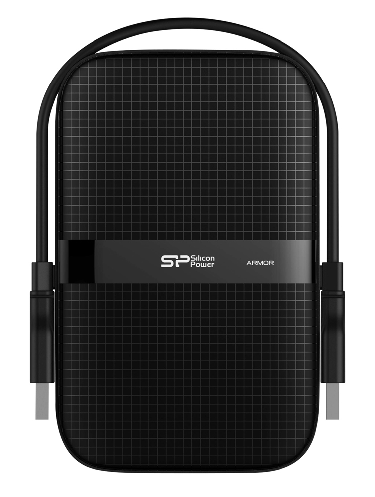 SILICON POWER εξωτερικός HDD Armor A60, 2TB, USB 3.2, μαύρος 1 SILICON POWER εξωτερικός HDD Armor A60