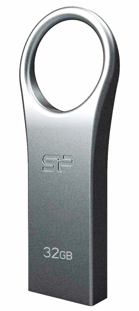SILICON POWER USB Flash Drive Firma F80, 32GB, USB 2.0, ασημί 1 SILICON POWER USB Flash Drive Firma F80