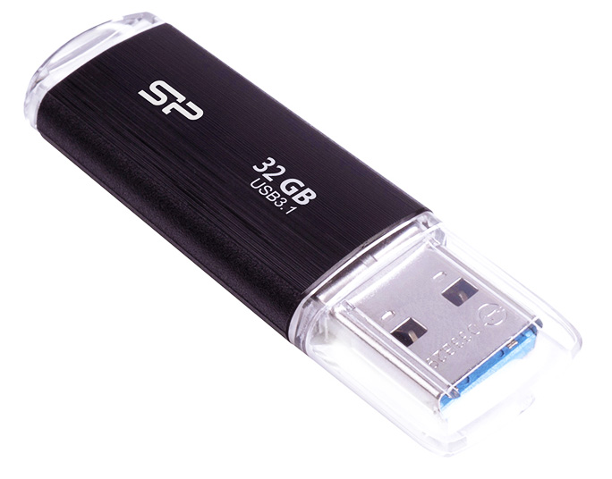SILICON POWER USB Flash Drive Blaze B02, 32GB, USB 3.2, μαύρο 1 SILICON POWER USB Flash Drive Blaze B02