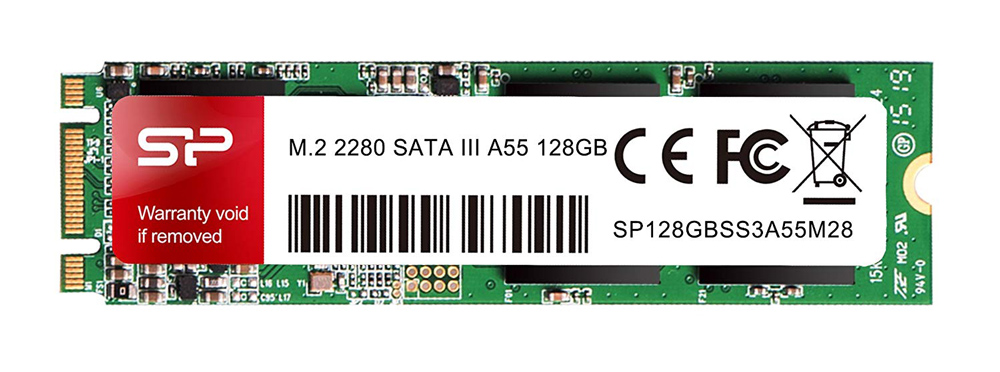 SILICON POWER SSD A55, 128GB, M.2 2280, SATA III, 560-530MB/s 1 SILICON POWER SSD A55