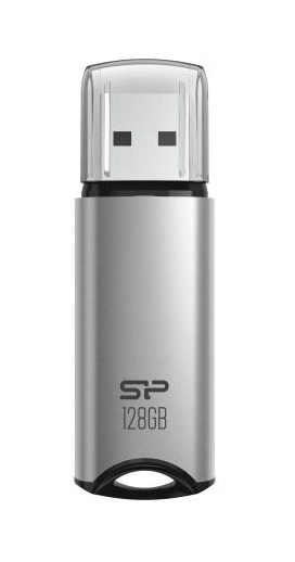 SILICON POWER USB Flash Drive Marvel M02, 128GB, USB 3.2, γκρι 1 SILICON POWER USB Flash Drive Marvel M02