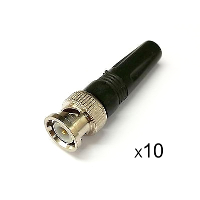 Βύσμα BNC male ST-09B για ομοαξονικά καλώδια CC-100/CC-200/RG-59, 10τμχ 1 Βύσμα BNC male ST-09B για ομοαξονικά καλώδια CC-100/CC-200/RG-59