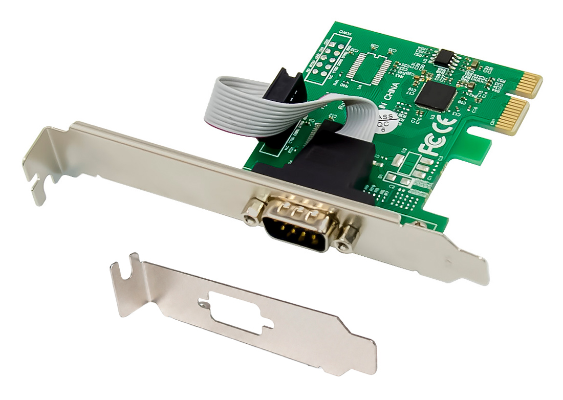 POWERTECH κάρτα επέκτασης PCIe σε serial ST328, 115.2Kbps, ASIX AX99100 1 POWERTECH κάρτα επέκτασης PCIe σε serial ST328