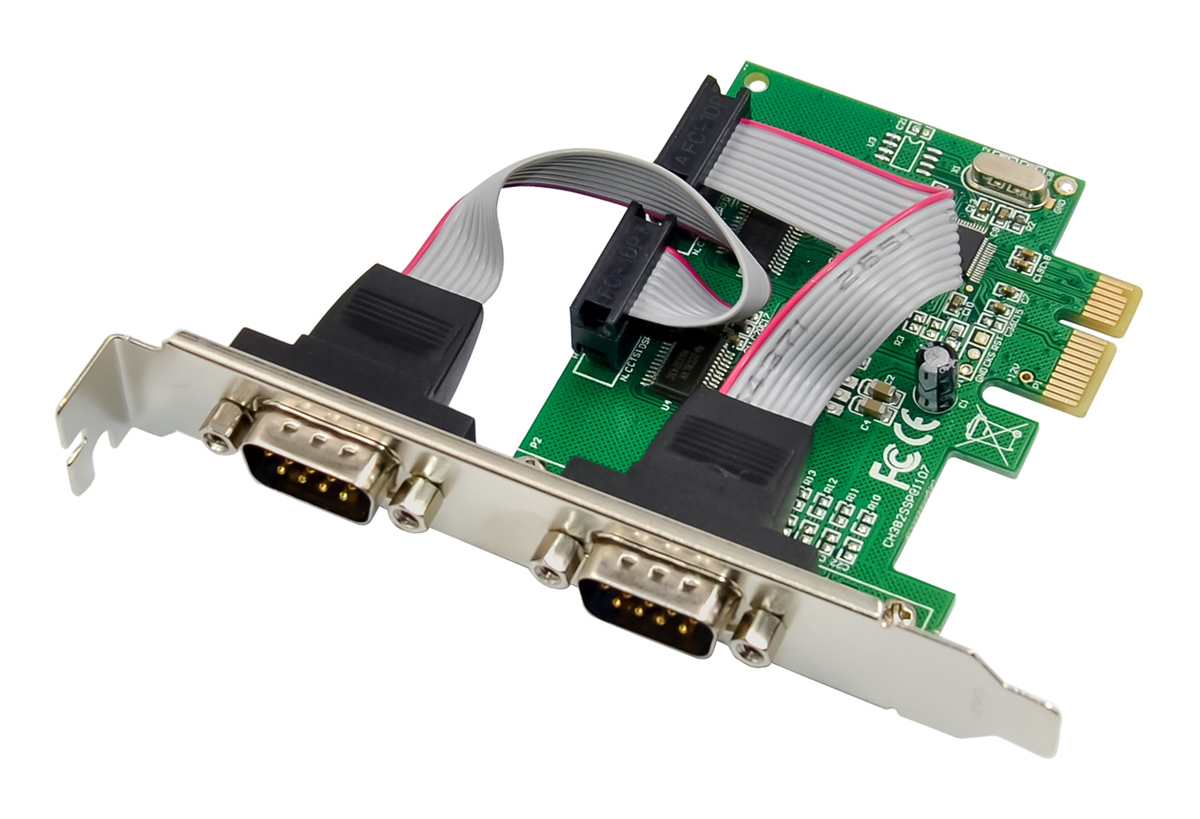 POWERTECH κάρτα επέκτασης PCIe σε 2x RS232 ST37, 115.2Kbps 1 POWERTECH κάρτα επέκτασης PCIe σε 2x RS232 ST37