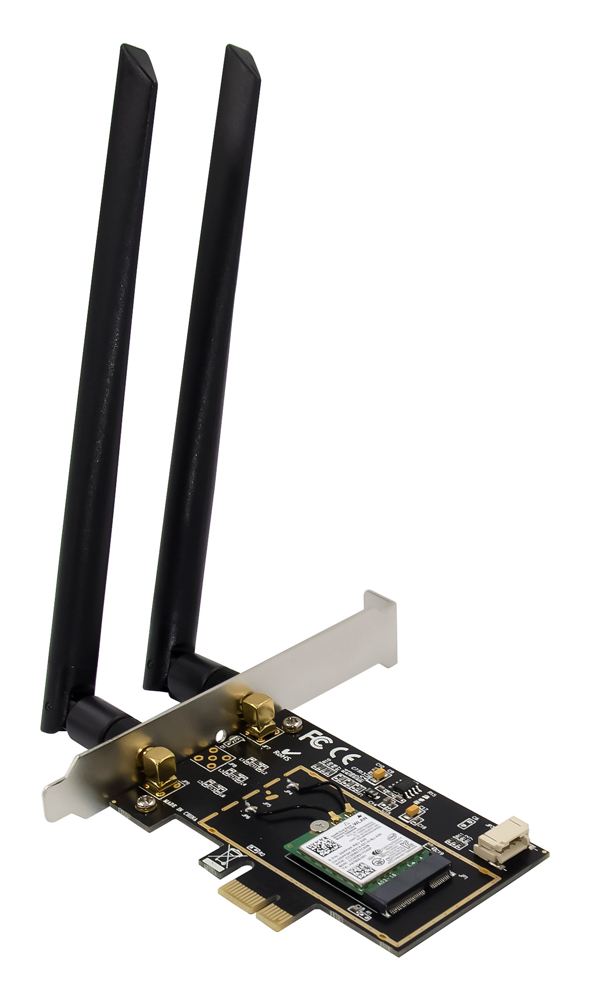 POWERTECH κάρτα επέκτασης PCIe ST718, AC7260 Dual-Band Wireless 1 POWERTECH κάρτα επέκτασης PCIe ST718